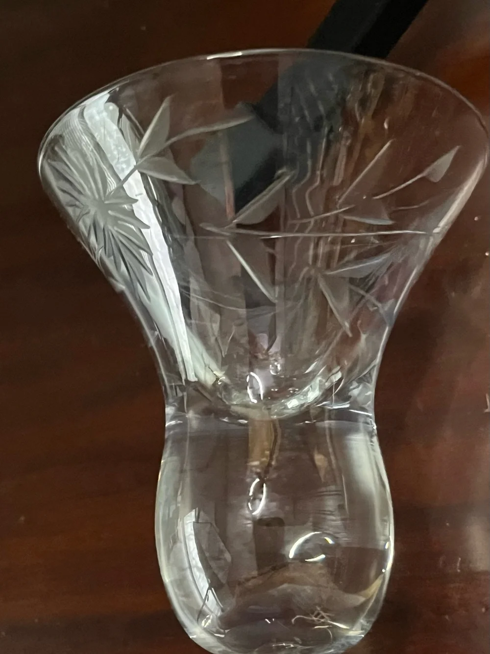 Vintage Stuart Crystal footed Glass